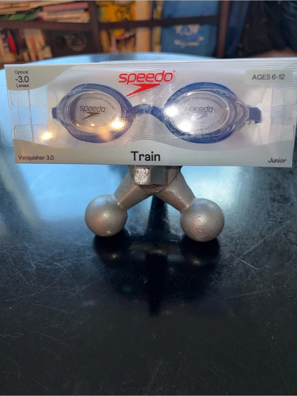 Speedo Junior Vanquisher 3.0 Swim Goggles - Blue